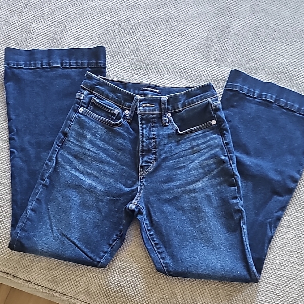 Lucky Stevie Dark Wash High Rise Flare  Denim Jeans 8/29 A
